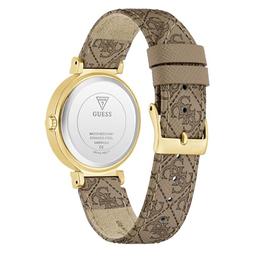 GUESS Champagne Round Dial Analog Women's Watch - GW0943L2