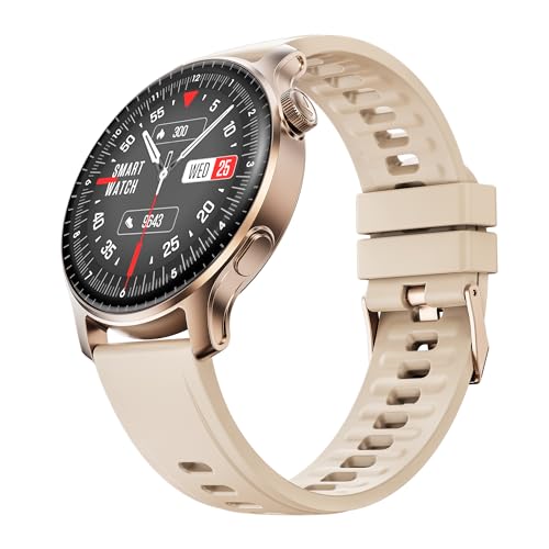 boAt Ultima Prime smartwatch with 1.43” AMOLED Display, AOD, Personalized Fitness Nudges, Functional Crown,100+ Sports Modes, Create Your Own Watchface, smartwatch for man and Woman (Rose Gold)