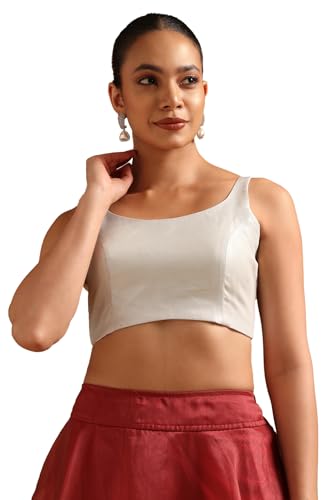 Soch Womens Silver Tissue Blouse