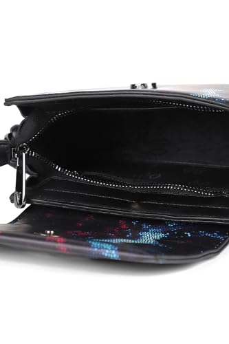 Women Black Print Casual Sling Bag