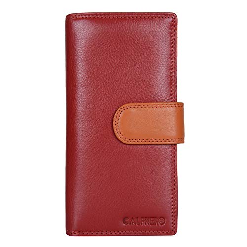 Calfnero Women Genuine Leather Clutch Wallet