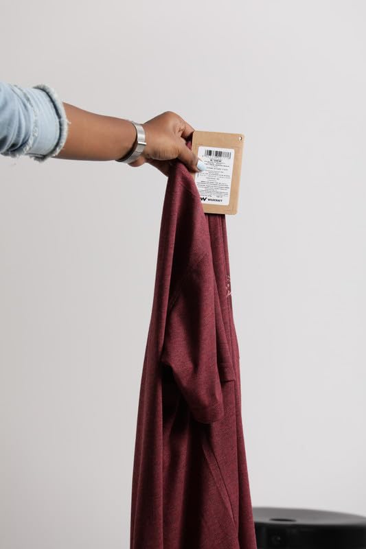 Wildcraft Stylish Men Polyester Kooltex Crewneck Graphic T-shirt - | Half Sleeve Regular Fit T-shirt for Mens (Wine, L)