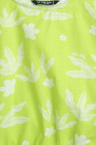 Allen Solly Girls Green Print Casual Top