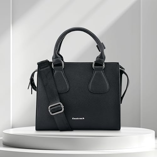 Fastrack Structured Satchel | Faux-Leather Women's Handbags | Satchel for Casual Carry
