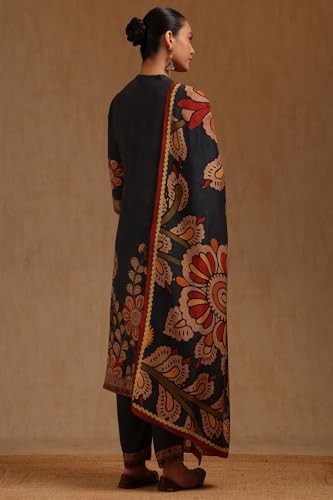 Soch Women's Muslin Salwar Suit Set (EWA5CD22276_Charcoal