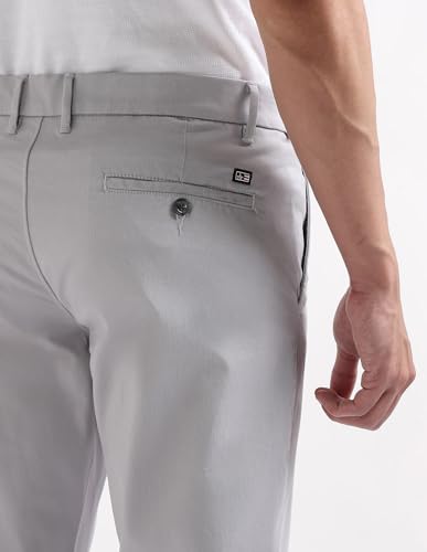 Arrow Sport Men's Twill Air Soft Trousers (ASAKTR2686_Grey_34)