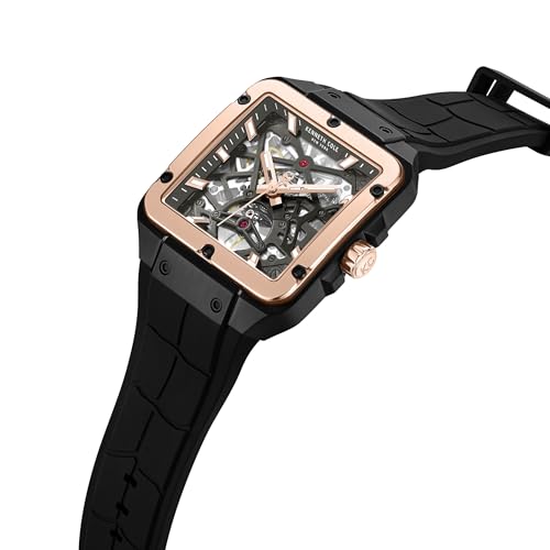 KENNETH COLE Automatic Drop 2 Gun Round Dial Men's Watch | Silicon Strap Material | Watches for Man | Watches for Men Analog - KCWGZ0065403MN