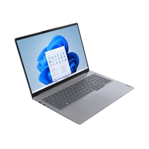 Lenovo ThinkBook 16, AMD Ryzen 5 7535HS, 16GB RAM, 512GB SSD, WUXGA IPS 16” (40.64cm), Windows 11 Home, Arctic Grey, 1.7Kg, 21MW00ETIN, Fingerprint, Backlit, 300 Nits, 1Y Warranty, Laptop