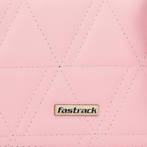 Fastrack Quilted Design Sling Bag for Womens, Ladies and Girls | Stylish and Trendy Handbag | Adjustable Sling Straps | Made Up of Semi PU Leather