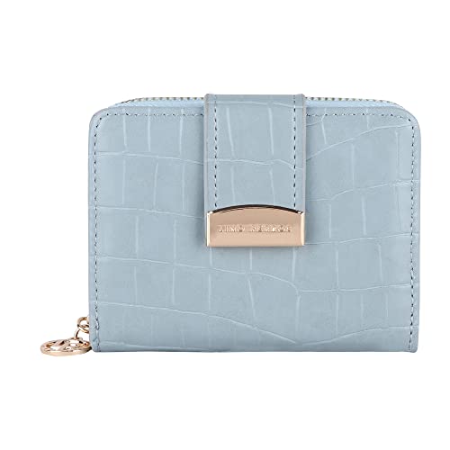 Lino Perros Womens Blue Zipper Wallet