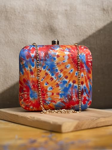 Artklim Multicolor floral Printed Clutch