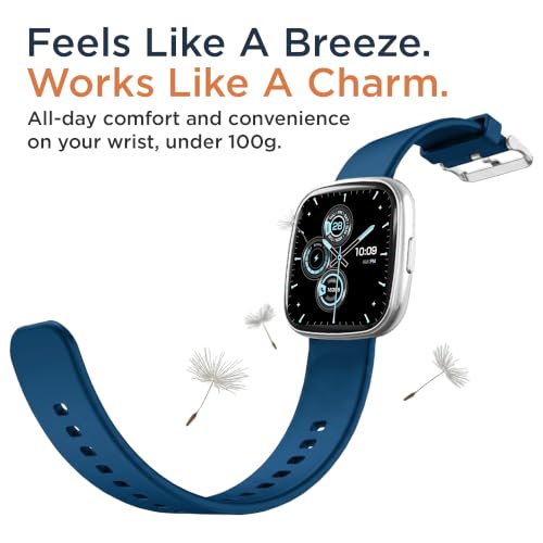 Pebble Cosmos Air 1.73" HD Display Smartwatch with Bluetooth Calling & Voice Assistant (Classic Blue)