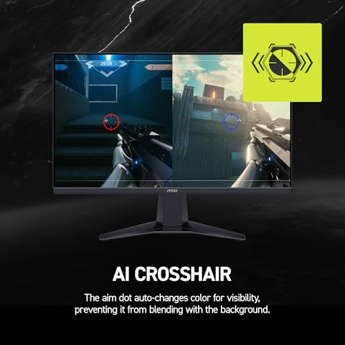 MSI MAG 245F X24 Gaming Monitor 24" 1920 x 1080 (FHD), 240 Hz, FreeSync Premium, HDR Compatible, HDMI, VGA Port, VESA Mount, Tilt, 4 Sides Thin Frame 0.5ms, Black