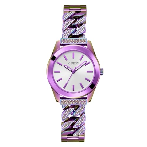 GUESS Women 32 mm Silver Dial Analog Watch- GW0546L3