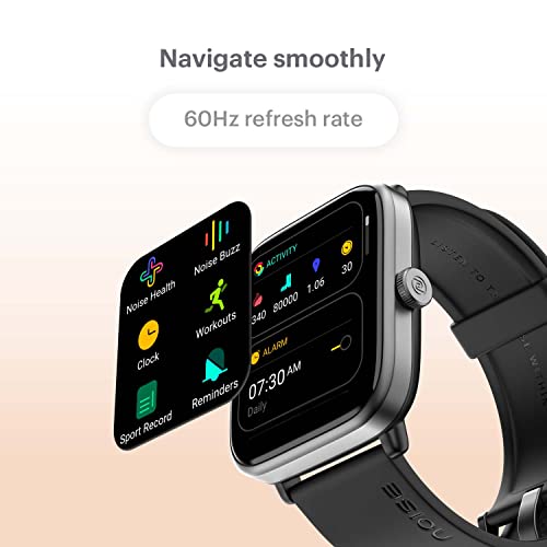 Noise ColorFit Pro 4 Advanced Bluetooth Calling Smart Watch with 1.72" TruView Display, Fully-Functional Digital Crown, 311 PPI, 60Hz Refresh Rate, 500 NITS Brightness (Charcoal Black)