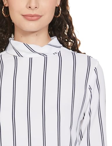 AND Women's Regular Tunic Shirt (EW19AS002TP295_White S)