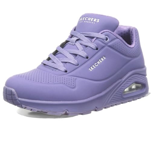 Skechers Women's Uno- Stand On Air Sneaker, Lilac, 8