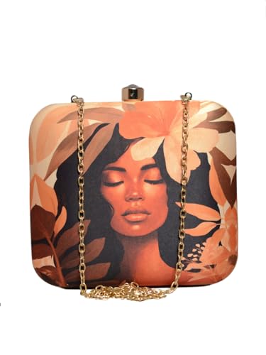 Artklim Afro Women Portrait Printed Clutch