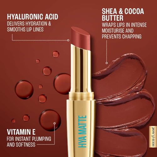 Lakme 9to5 Hya Matte Lipstick Coffee Break 3.6gm (Pack of 2)