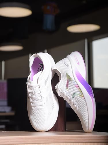 Power Sports Running, Walking & Gym Shoes with Eva Sole Casual Sneakers Lightweight Shoes for Womens & Girls White