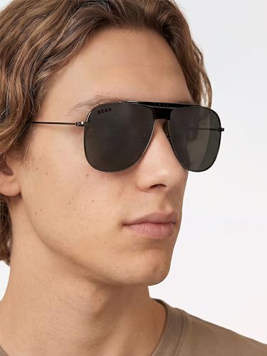 Men Aviator Metal Frame UV-Protected Sunglasses