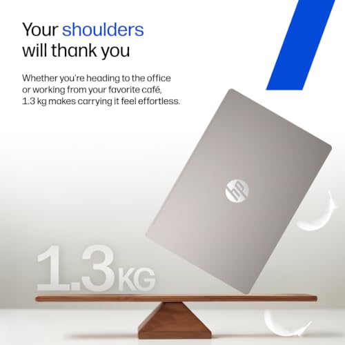 HP OmniBook 5 OLED ● Intel Core Ultra 5 322 ● 45 TOPS● (16GB LPDDR5x,512GB SSD) ●2K 14''/35.6cm ● Win11 ● Office24 ● Sahara Silver●1.3kg ●hh0099TU ●mini GaN Charger● Upto 29hrs battery life ●AI Laptop