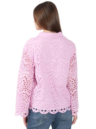 Vero Moda Women's Regular Fit Pink Shirt