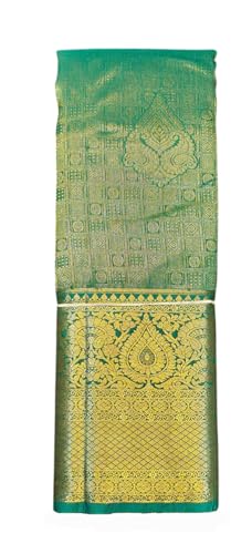 SREE KUMARAN Women's Kanchipuram Silk Pure Pattu Sarees With Blouse (VSK128-1)
