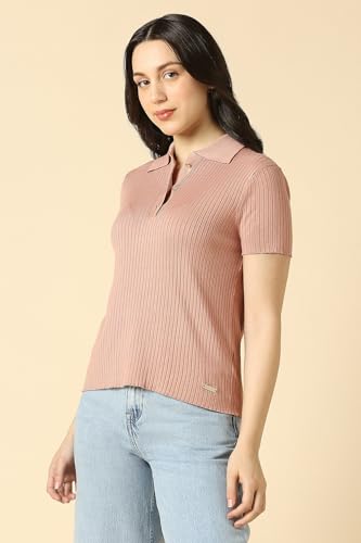 Women Pink Textured Casual Top
