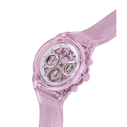 GUESS Round 39mm Pink Dial Analog Women Watch - GW0032L9
