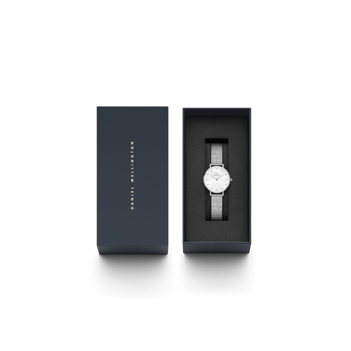 Daniel Wellington Petite Women Mother of Pearl White Round Dial Analog Watch - DW00100592K