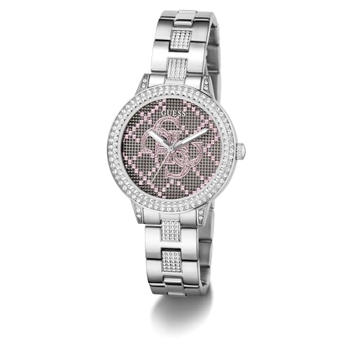 GUESS Silver Round Dial Analog Women's Watch - GW0944L1