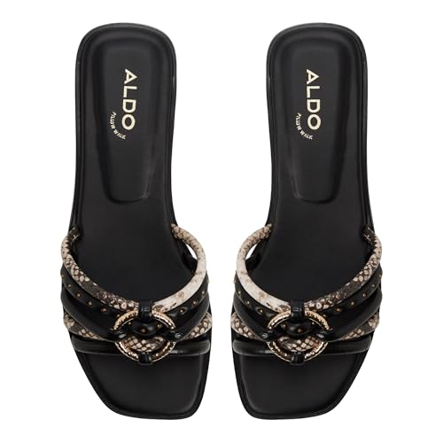 Aldo EBANDERIELA Black Ladies Flat Sandals