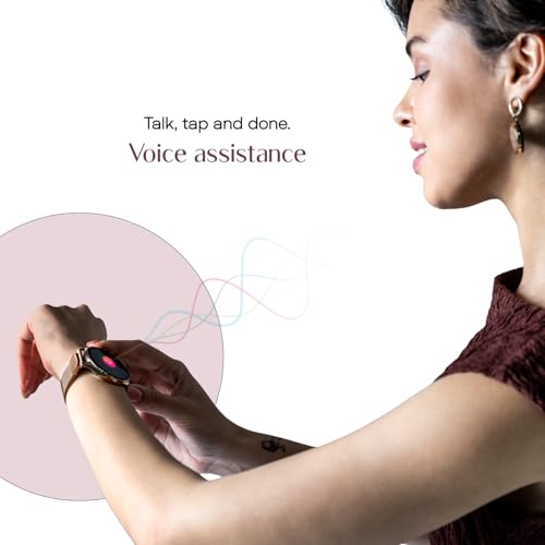 Noise Twist 2 Smart Watch with 1.43” AMOLED Screen, AI Search & Voice Assistant, Bluetooth Calling, Stainless Steel Back, 7-Day Battery, 100+ Watch Faces, Health Suite, IP68 (Deep Wine)