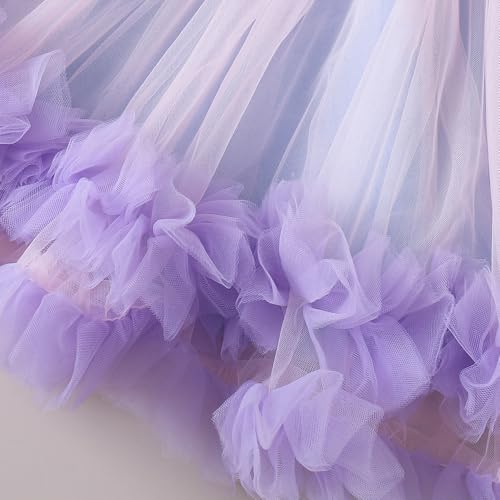 Hopscotch Girls Beige Sleeveless Mermaid Shell Cape Party Dress for Age (18-24 Months)