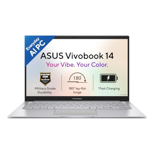 ASUS Vivobook 14 (2026),Intel Core 3 304,Intel iGPU,Fingerprint Reader,8GB DDR5,256GB SSD,FHD,14"(35.5 cm),Windows 11,M365 Basic(1Y),Office 2024,Cool Silver,1.4 Kg,X1404MA-EB320WS,AI Laptop