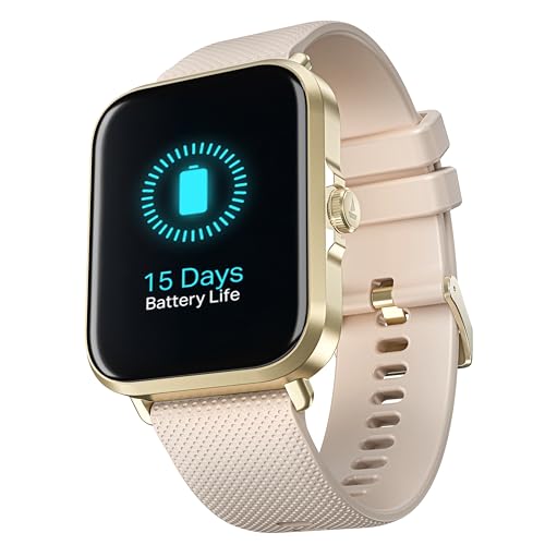 boAt New Launch Storm Infinity w/15 Days Extensive Battery fueled by Huge 550mAh Battery, Fast Charge, 1.83”(4.65cm)HD Display, Functional Crown, BT Calling,Smart watch for Men & Women(Cherry Blossom)