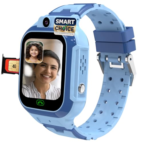 sekyo Carepal Pro (Smartchoice) 4G Kids Smart Watch | Video Call, Accurate & Live GPS Location |App Control, Family Chat, Pedometer, Safe Zone, SOS, Good Habit Coach | SmartWatch for Kids, Boys/Girls