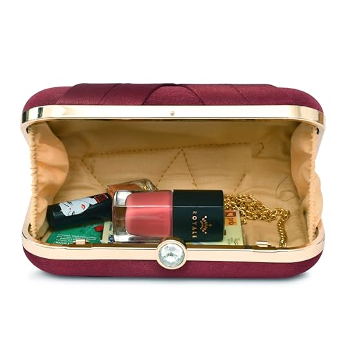 For The Beautiful You Women's Hand Clutch (Maroon)