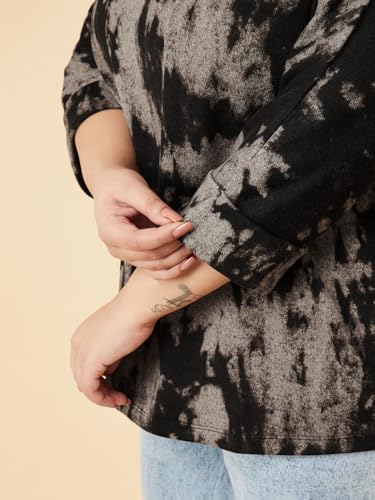 Max Women Printed Blouse (Black_6XL)