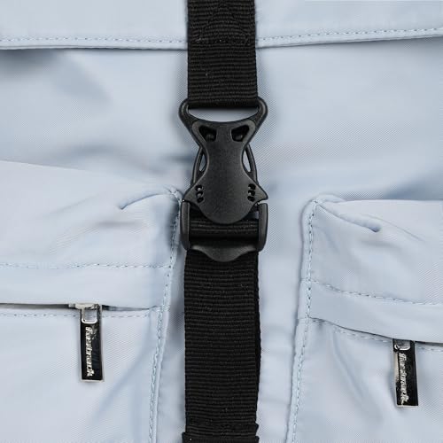 Fastrack Nylon Backpack for Women | Stylish College & Travel Bag with Buckle Closure | 2 Front Zipper Pockets | Lightweight & Durable Casual Backpack