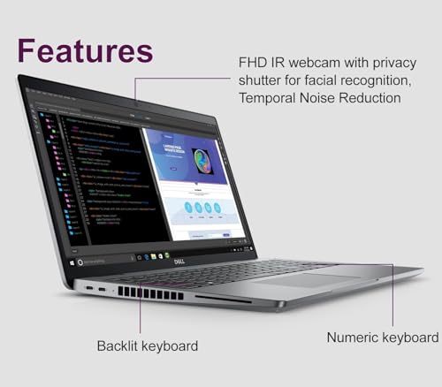 Dell Precision 3580 Mobile Workstation Laptop (15.6" FHD, Intel 10-Core i7-1355U vPro, 32GB RAM, 1TB SSD) for Business, Engineer, Backlit, 4G LTE, Wi-Fi 6E, 1080p IR Webcam, 3-Yr Warranty, Win 11 Pro