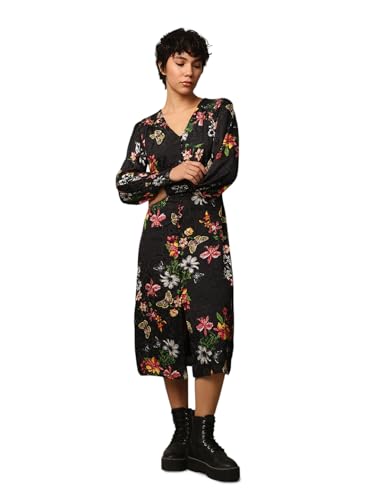 ONLY Women's Regular Fit Black Dress