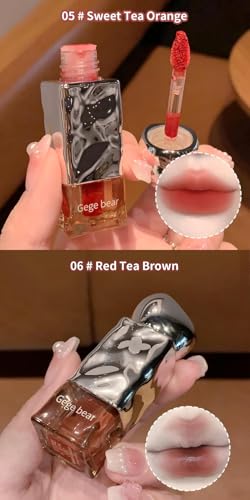 Gege Bear Perfect Matte Lip Tint | Long-Lasting Hydrating and Smudge Proof | Lightweight High Pigment Lip Stain For Flawless Finish | Non-sticky Lip Color Transfer Proof Nude Tint Perfect For Every Occasion for Every Girl (#6, 2.5g)