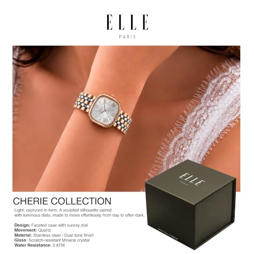 ELLE Women's Watch Cherie Silver Square Dial EL-CH-SVR