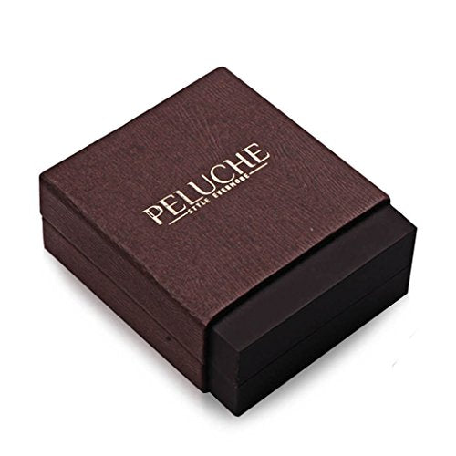 Peluche Designer Black & White Enamel Cufflinks for Men