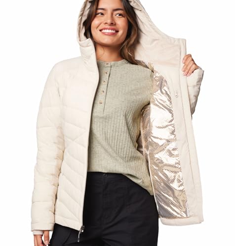 Columbia Women Beige OmniHeat Infinity Joy Peak II Down Jacket, XL
