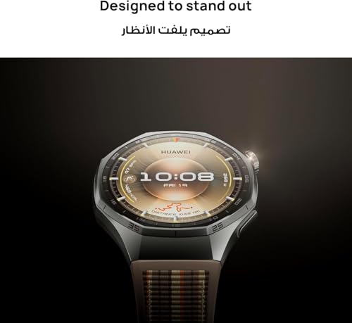 Huawei Watch GT 6 Pro Smart Watch, 46mm, Upto 21 Days Battery Life, Smart Watches with 100+ Sports Mode, Cycling, iOS & Android Compatible, Health Monitoring (Brown)