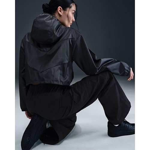 Nike Women's A-Line Coat (HJ1183-010 Black/White