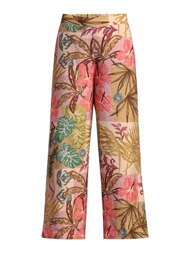 VERO MODA Women's Straight Fit High-Rise Multicolor Pants